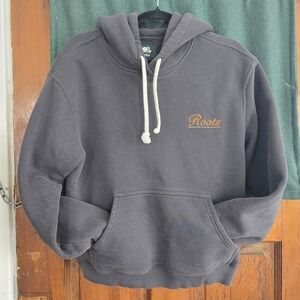 Roots Women's Dark Grey Hoodie Sweater